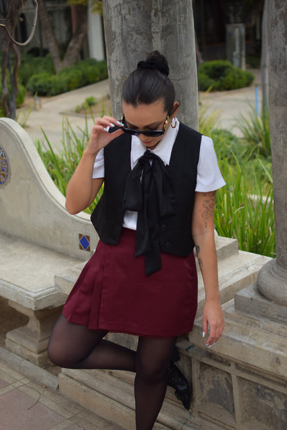 Falda Claudina Cherry