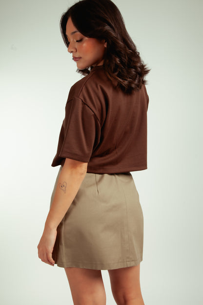 Falda Claudina Beige