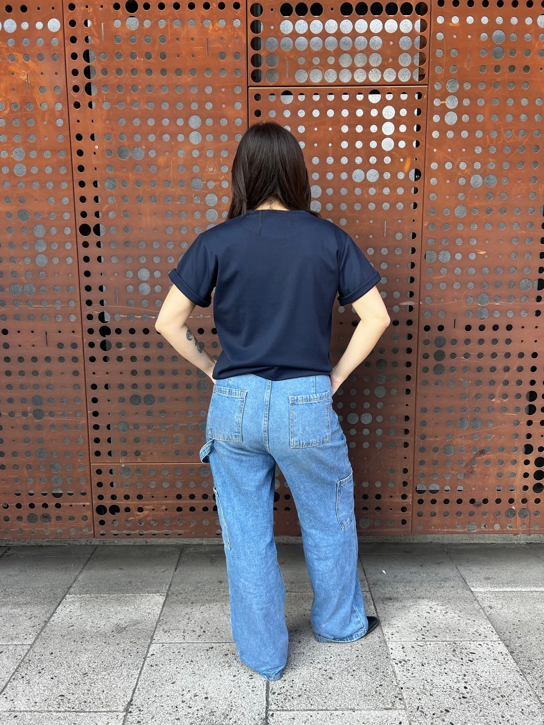 Polera Básica por Esencia Azul Marino