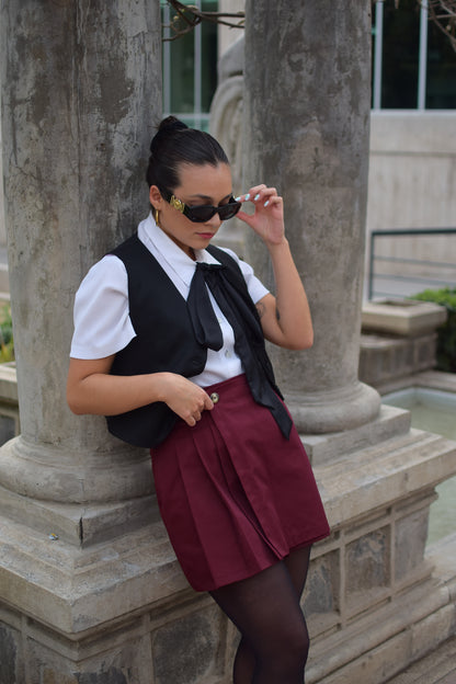 Falda Claudina Cherry