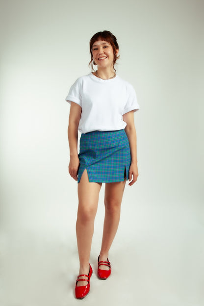 Falda Francisca Cuadrille Esmeralda