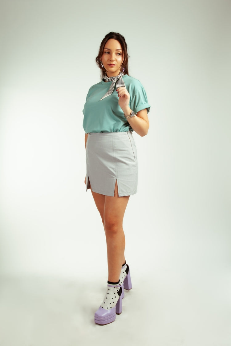 Falda Francisca Gris