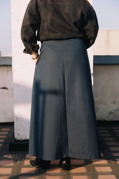 Falda Claudina Soto Navy