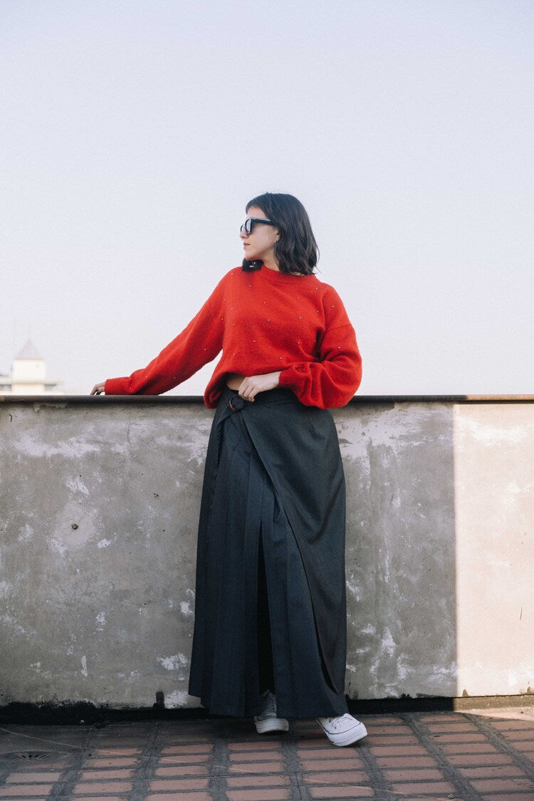 Falda Claudina Soto Grafito