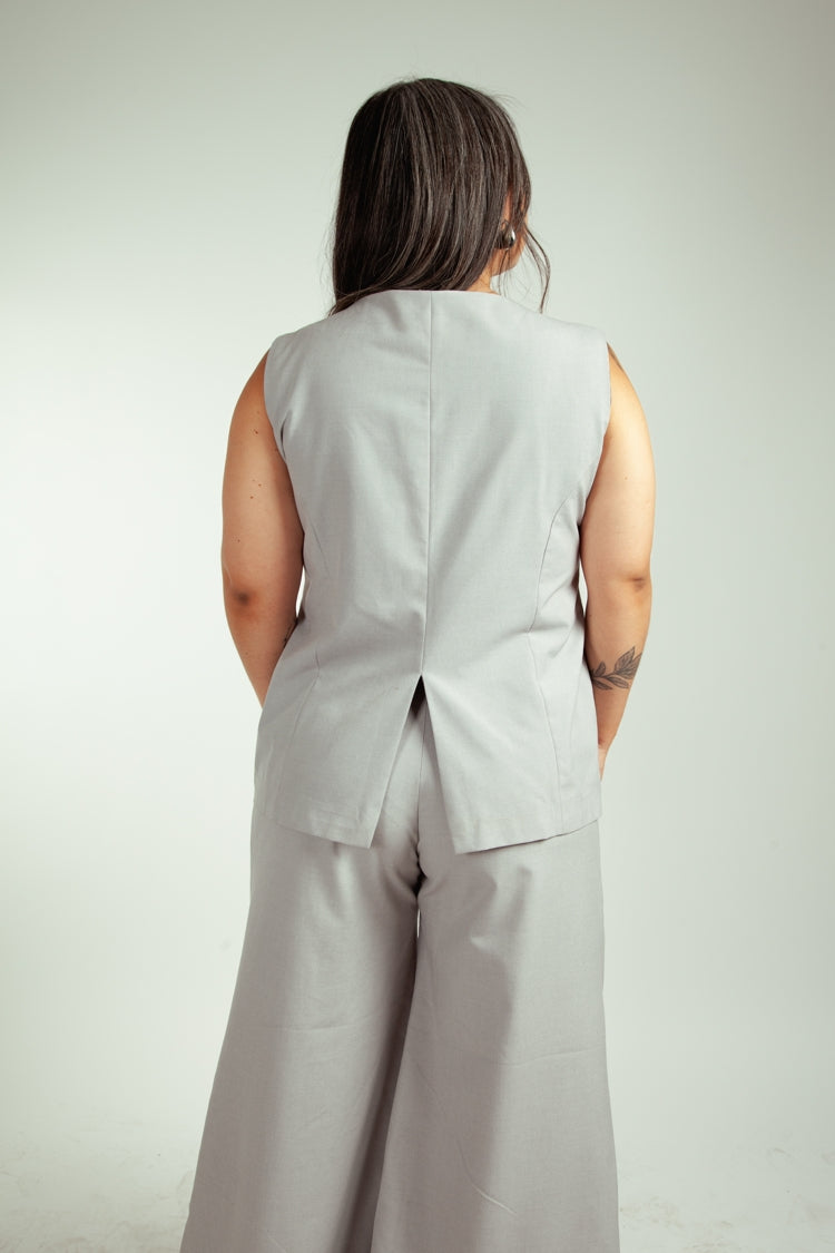 Gilet Rocío Gris Perla