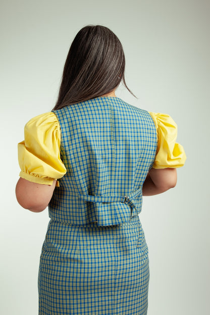 Gilet Colomba Amarillo y Azul