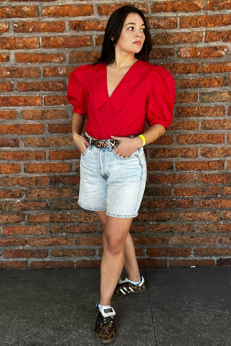 Blusa Margarita Roja