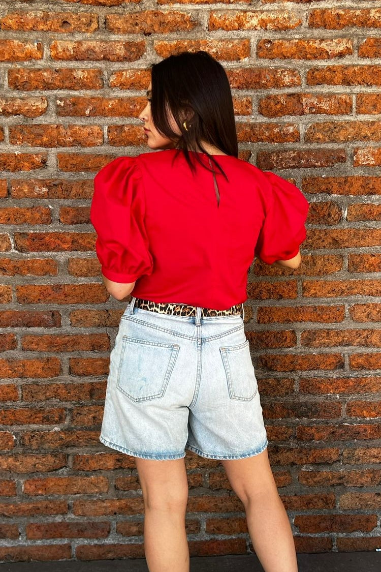 Blusa Margarita Roja