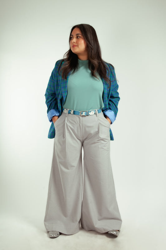 Pantalón Cecilia Gris Perla
