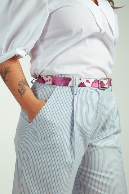 Pantalón Florencia Rayas Rosadas y Celestes